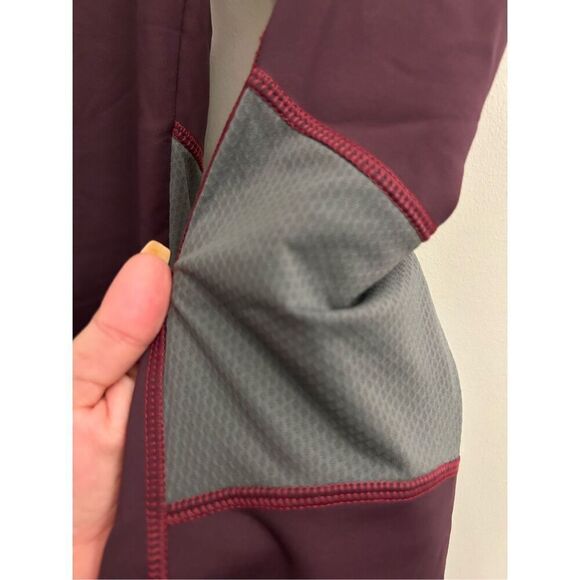 Patagonia Women's Speedwork Tights Plum Size  Extra Small XS Reflective Mesh - Picture 4 of 8